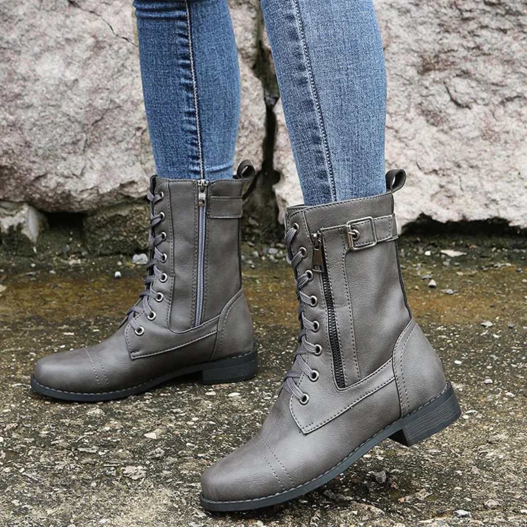 Schnürstiefel Reißverschluss | Klassische Boots