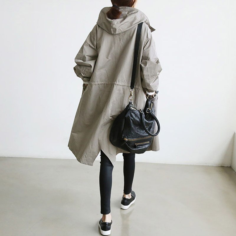 Trenchcoat - Weiter Schnitt mit Knopfleiste