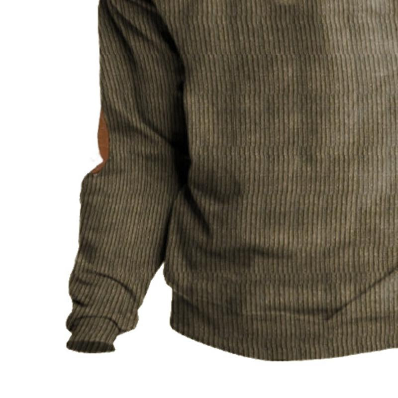 Strickpullover Knopfleiste | Gerippte Struktur Und Kragen