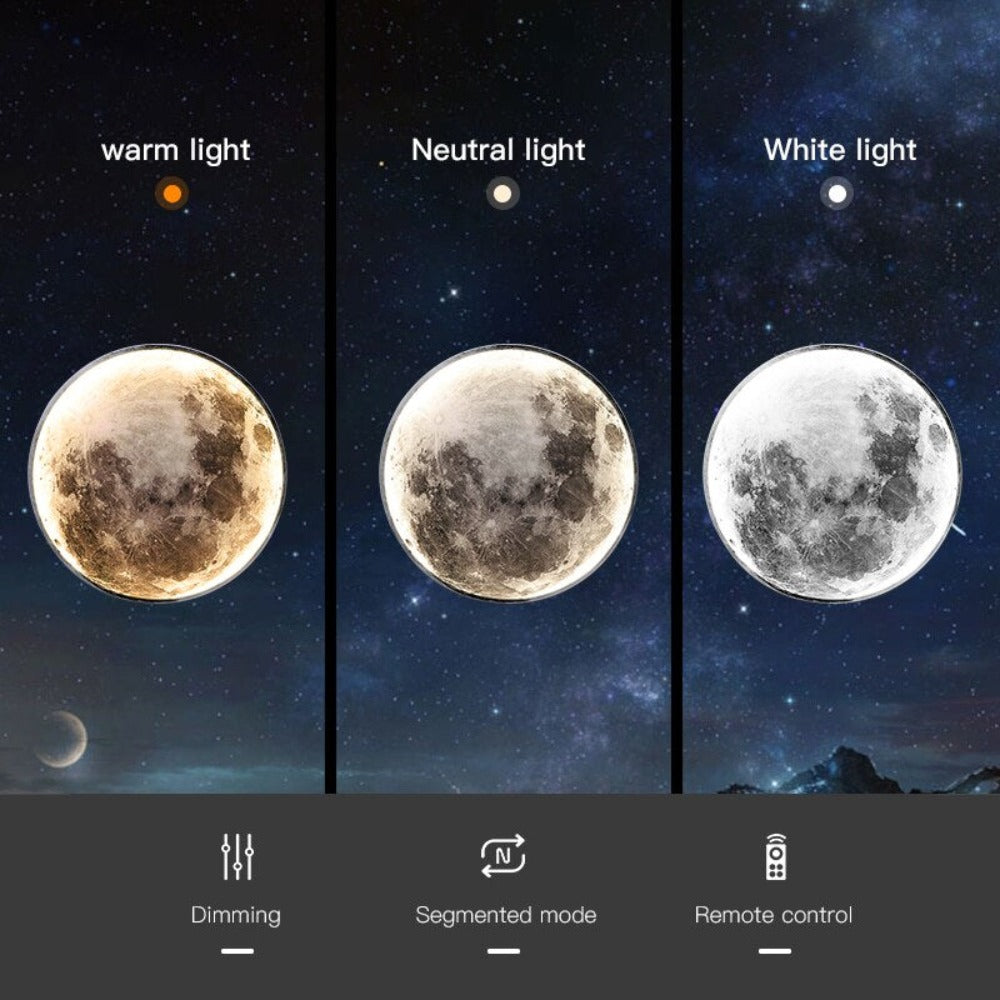 3D LED Wandleuchte Und Deckenleuchte | Mond Design