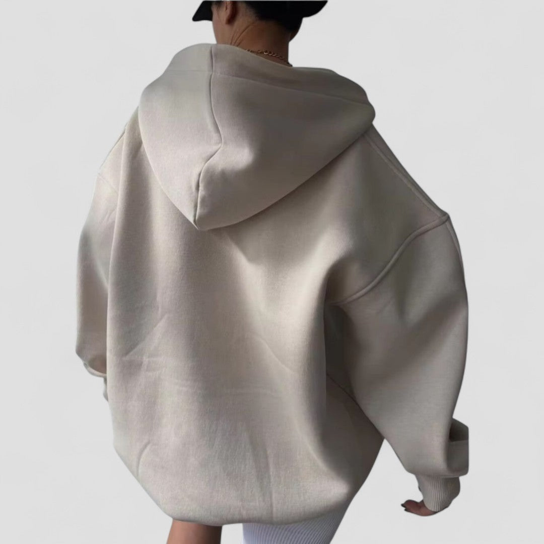 Hoodie Mit Kragen - Lockerer Oversize Schnitt
