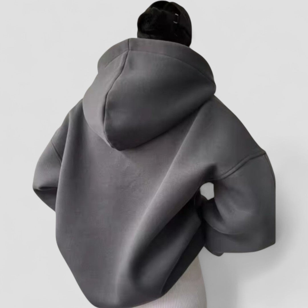 Hoodie Mit Kragen - Lockerer Oversize Schnitt