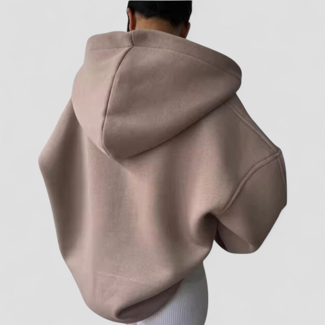 Hoodie Mit Kragen - Lockerer Oversize Schnitt