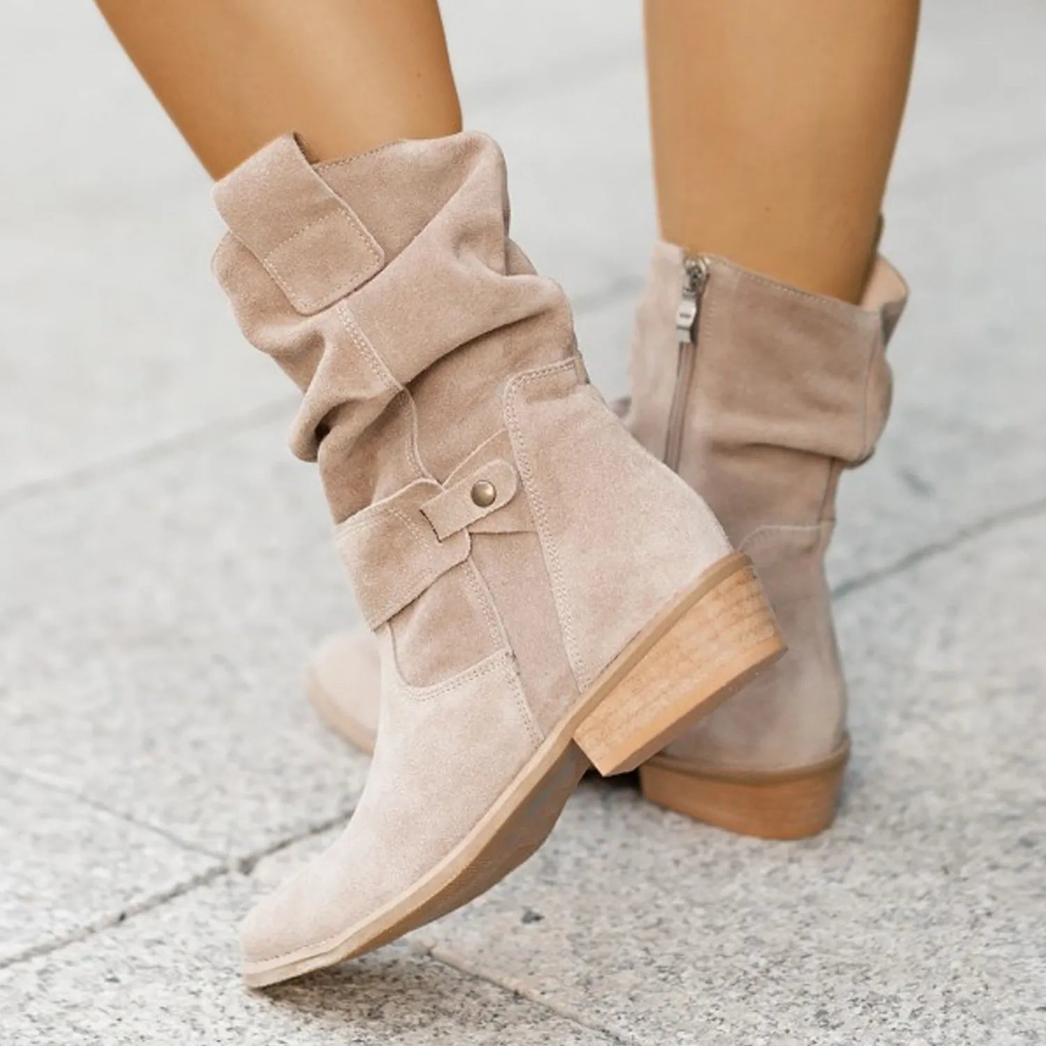 Freizeit Stiefeletten - Weicher Schaft mit Schlupfform