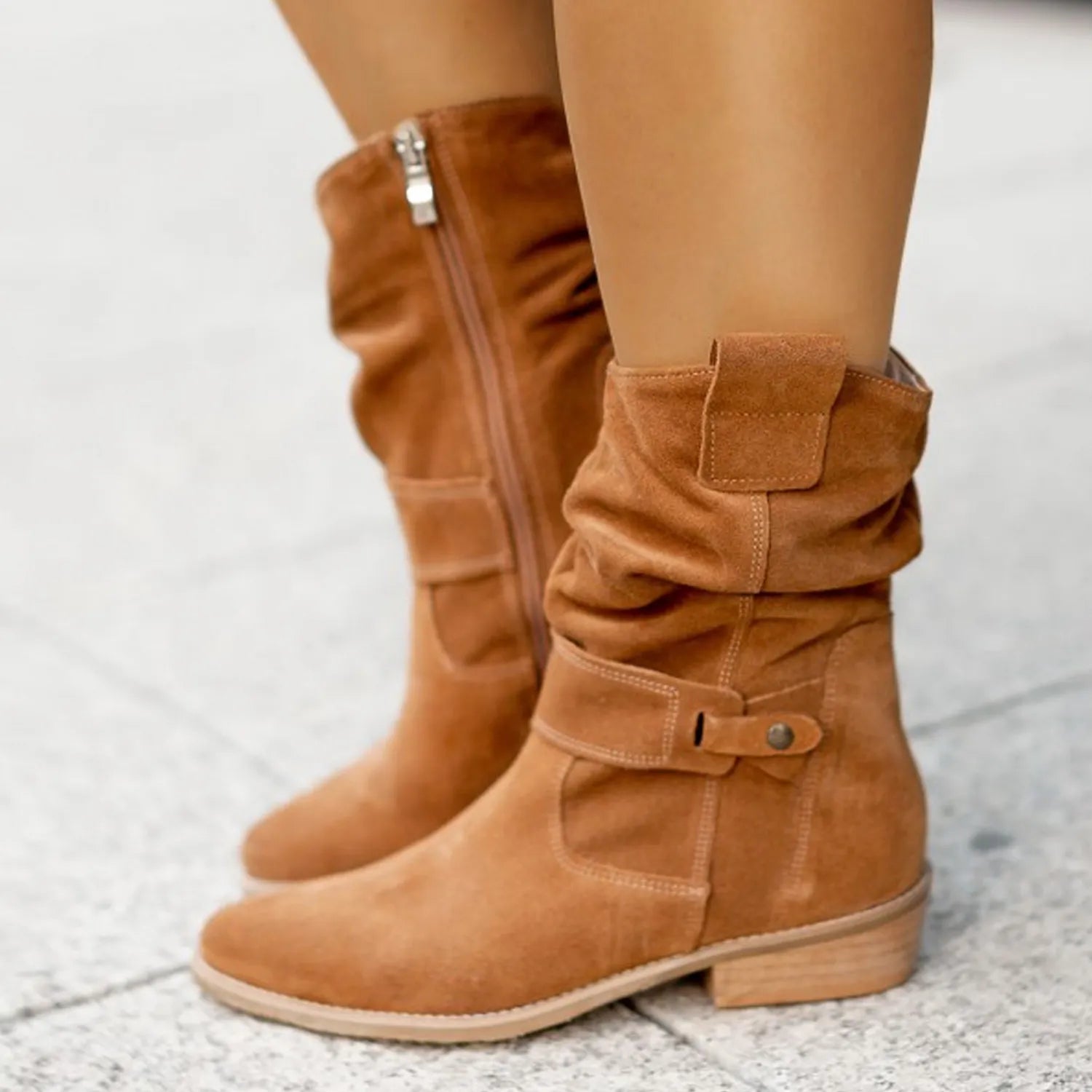 Freizeit Stiefeletten - Weicher Schaft mit Schlupfform