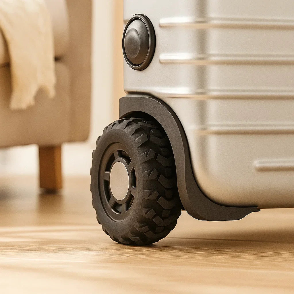 Rollenschutz Für Koffer | Schutzkappen Für Kofferräder Einfach Anzubringen