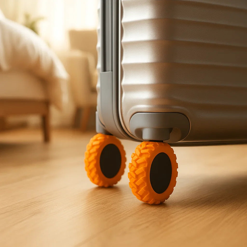 Rollenschutz Für Koffer | Schutzkappen Für Kofferräder Einfach Anzubringen