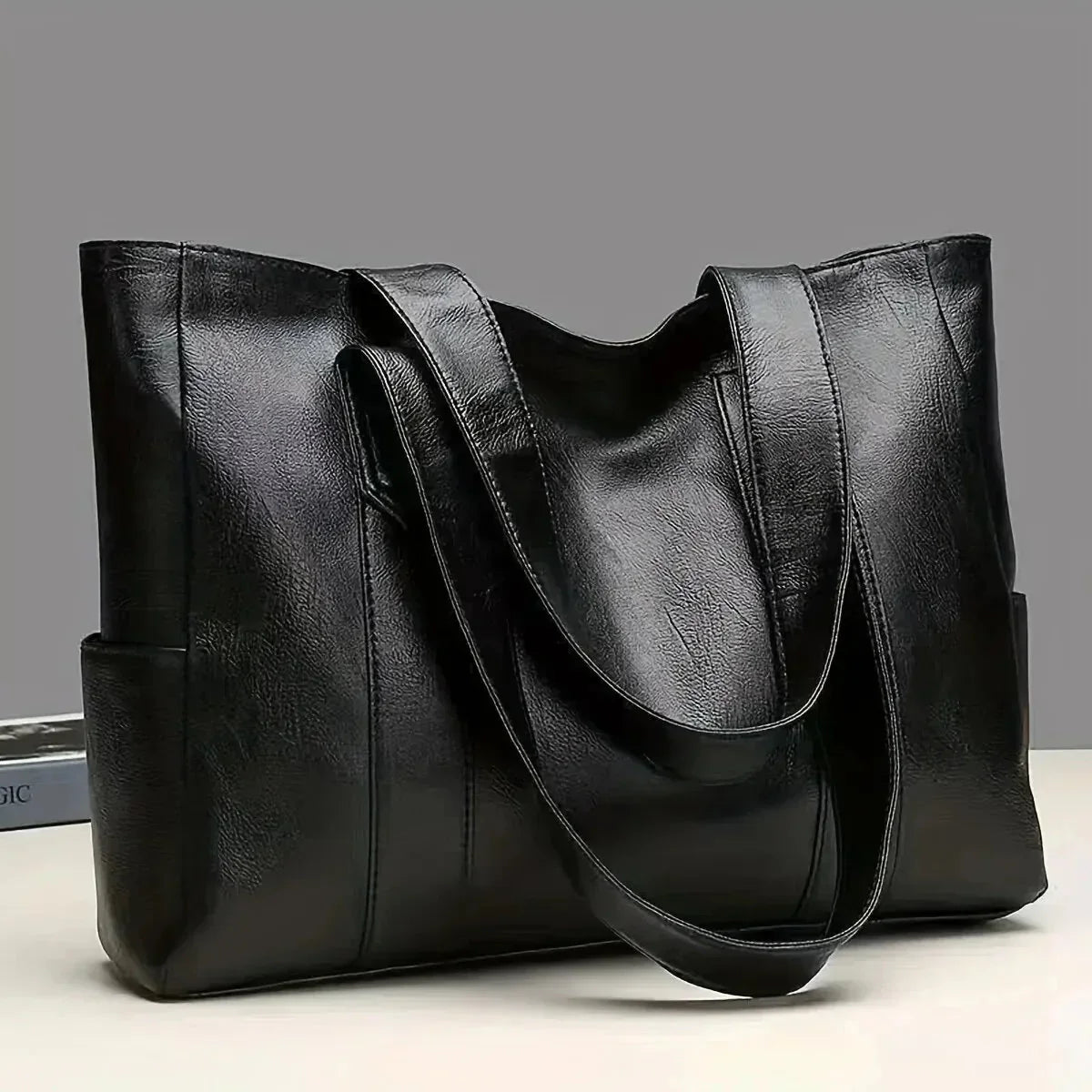 Shopper Tasche - Klassisches Design Mit Seitentaschen