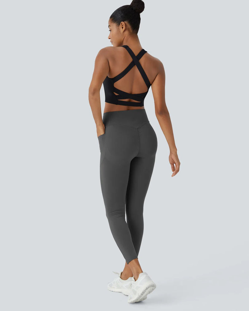 Leggings - Hoher Bund mit Seitentasche