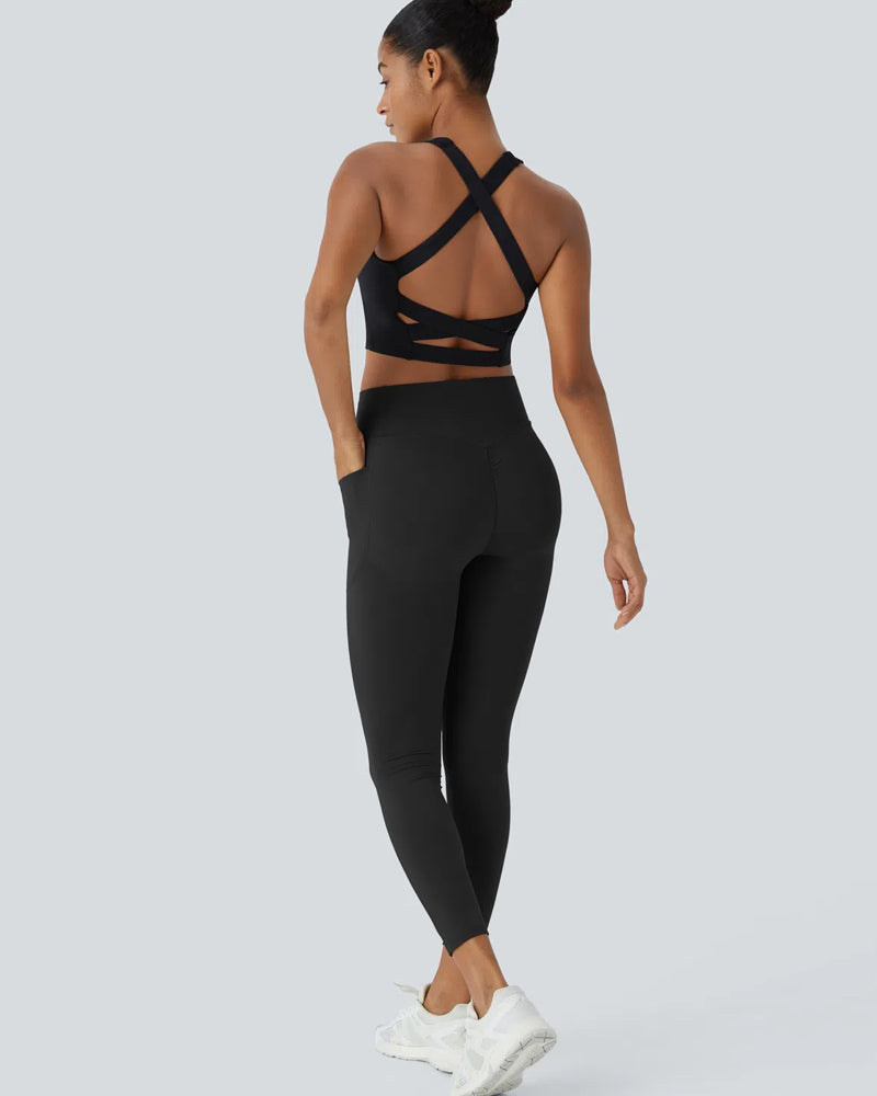 Leggings - Hoher Bund mit Seitentasche