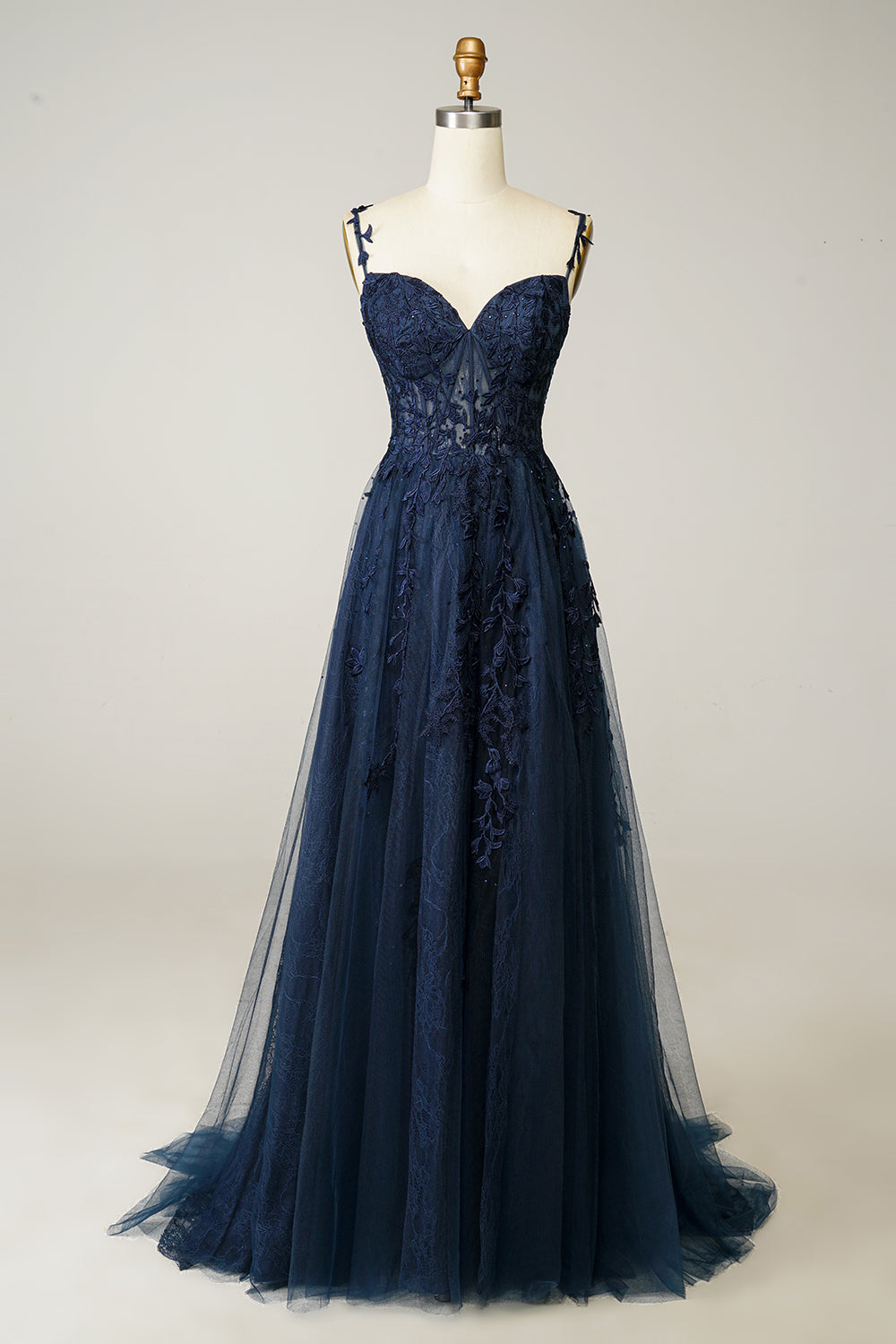 Damen Abend Elegante Tüll Maxi Kleid