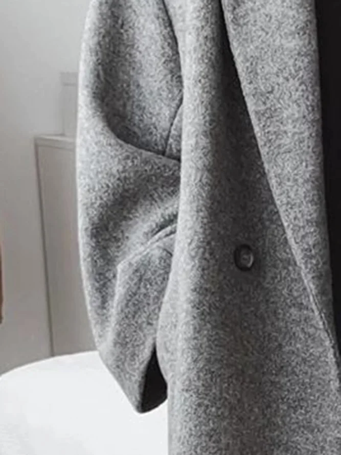 Oversize Mantel | Langer Übergangsmantel mit Knöpfen