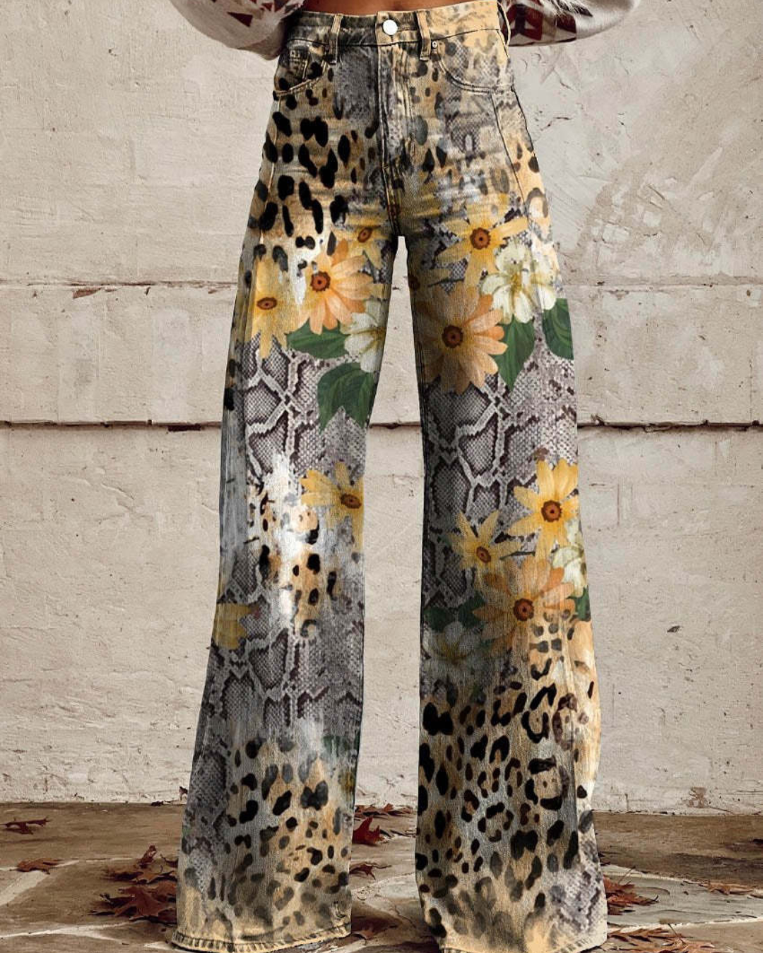 Damen Baggy Sommer Leicht Jeans
