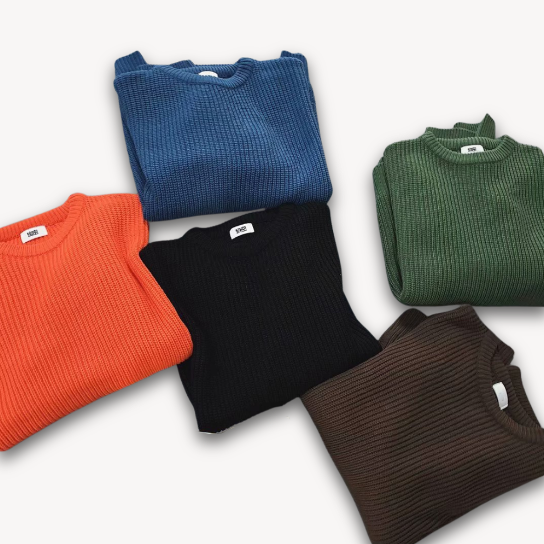 Strickpullover - Oversized Schnitt mit Rundhalsausschnitt