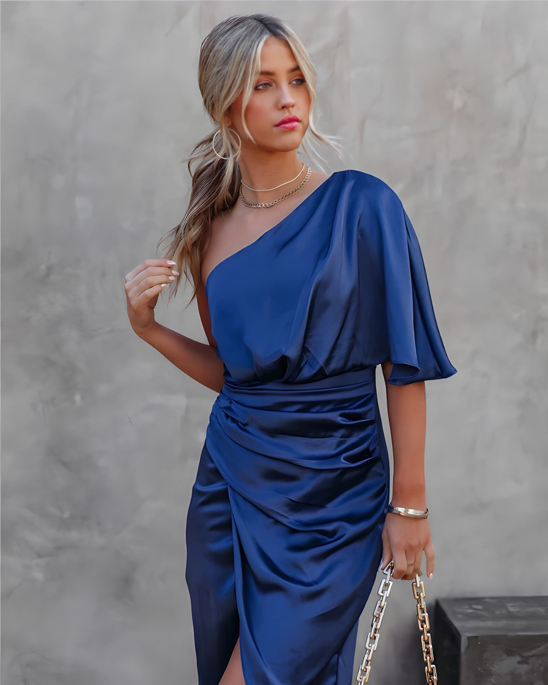 Damen Abend Elegant Midi Kleid