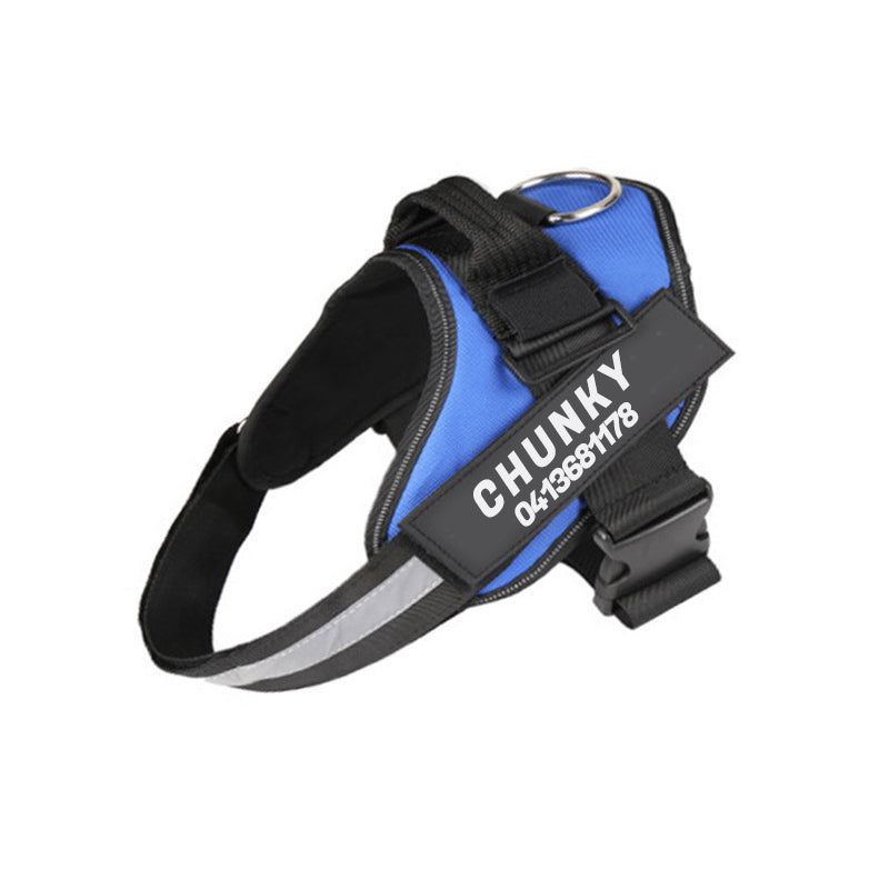 Personalisiertes Anti Zug Hundegeschirr | Mit Namen Und Telefonnummer Reflektierend Sicherer Halt