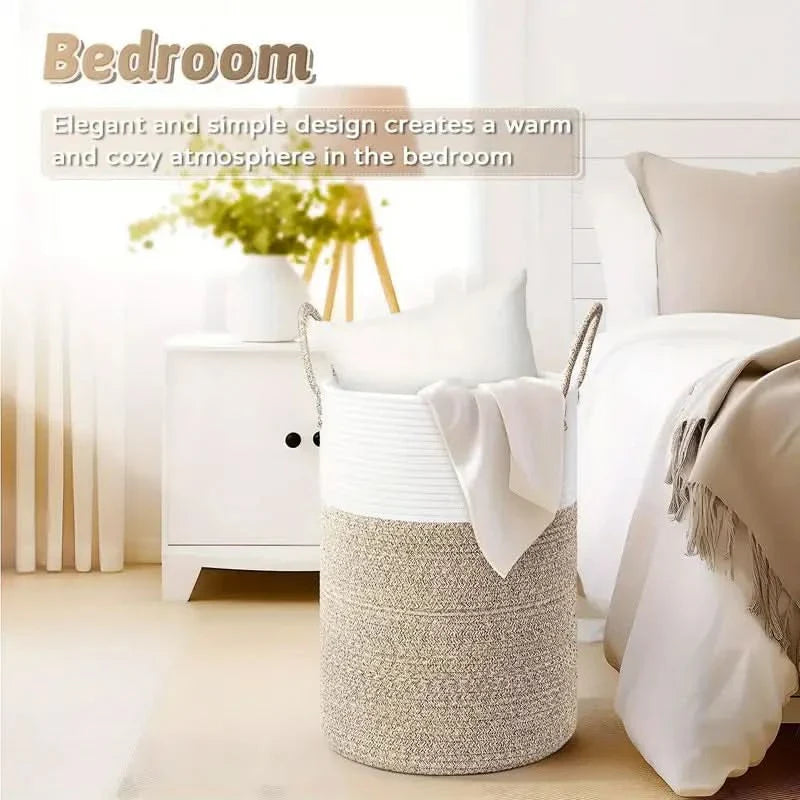 Faltbarer Wäschekorb Mit Griffen | Großer Aufbewahrungskorb Für Wäsche Spielzeug Decken