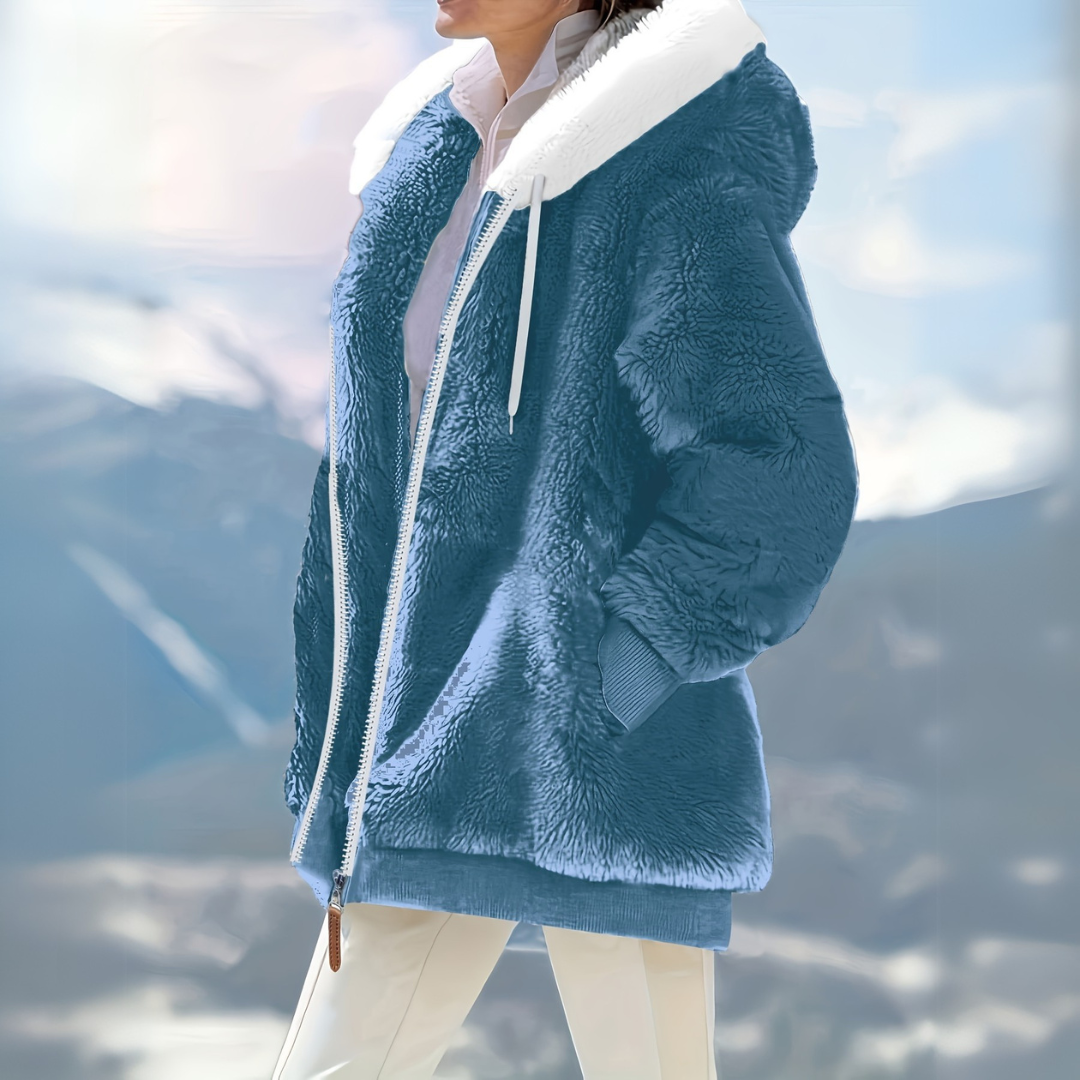 Winterjacke mit Kapuze | Lockerer Schnitt