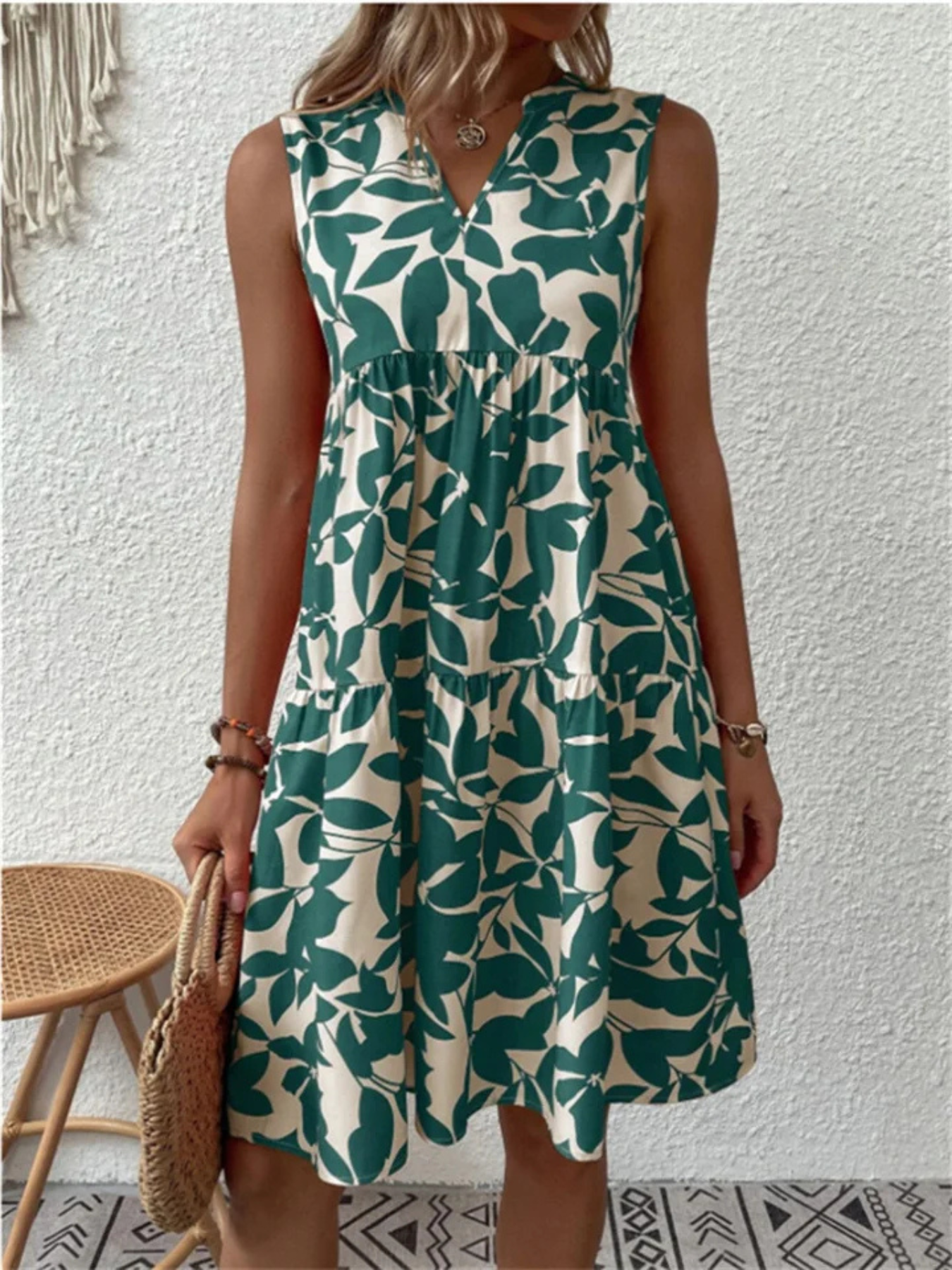 Damen Sommer Festliche Midi Kleid
