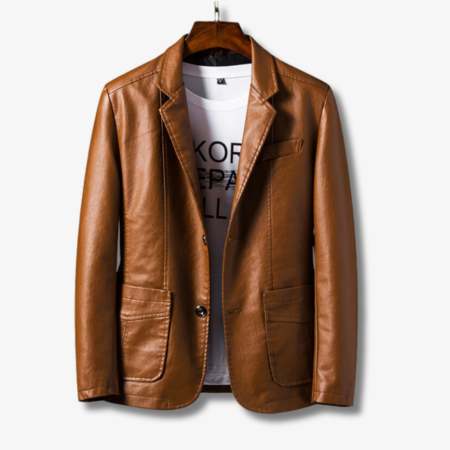 Blazer Jacke Herren - Einreiher mit Knöpfen und Reverskragen