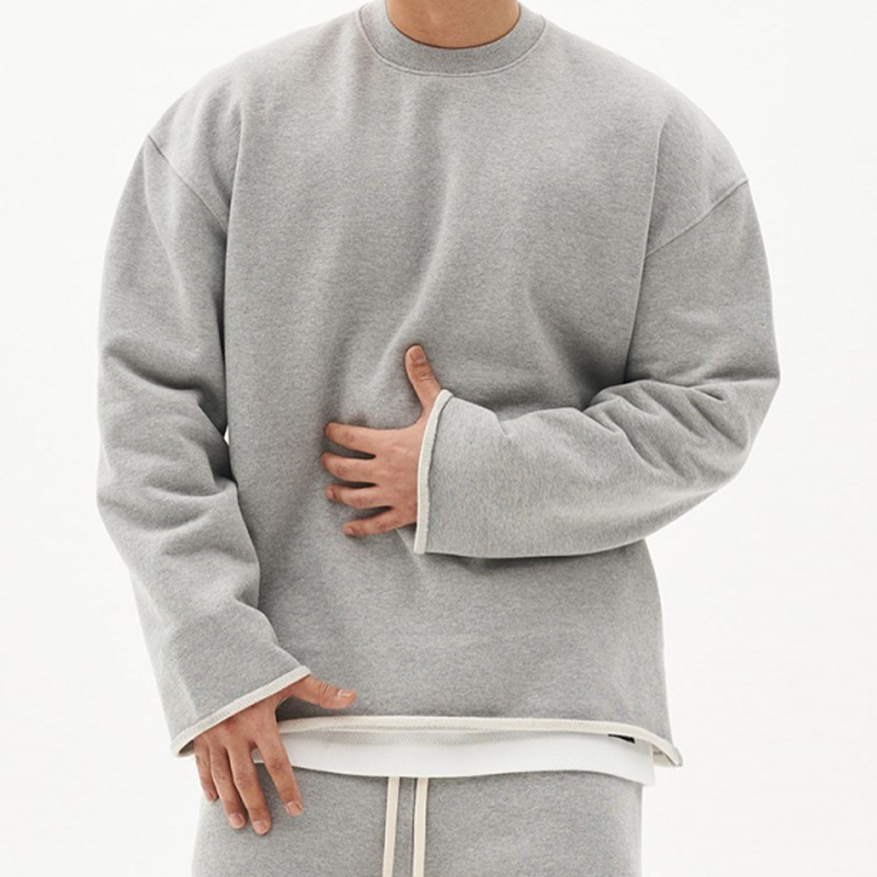 Sweatshirt Mit Rundhalsausschnitt | Lockerer Oversize Schnitt