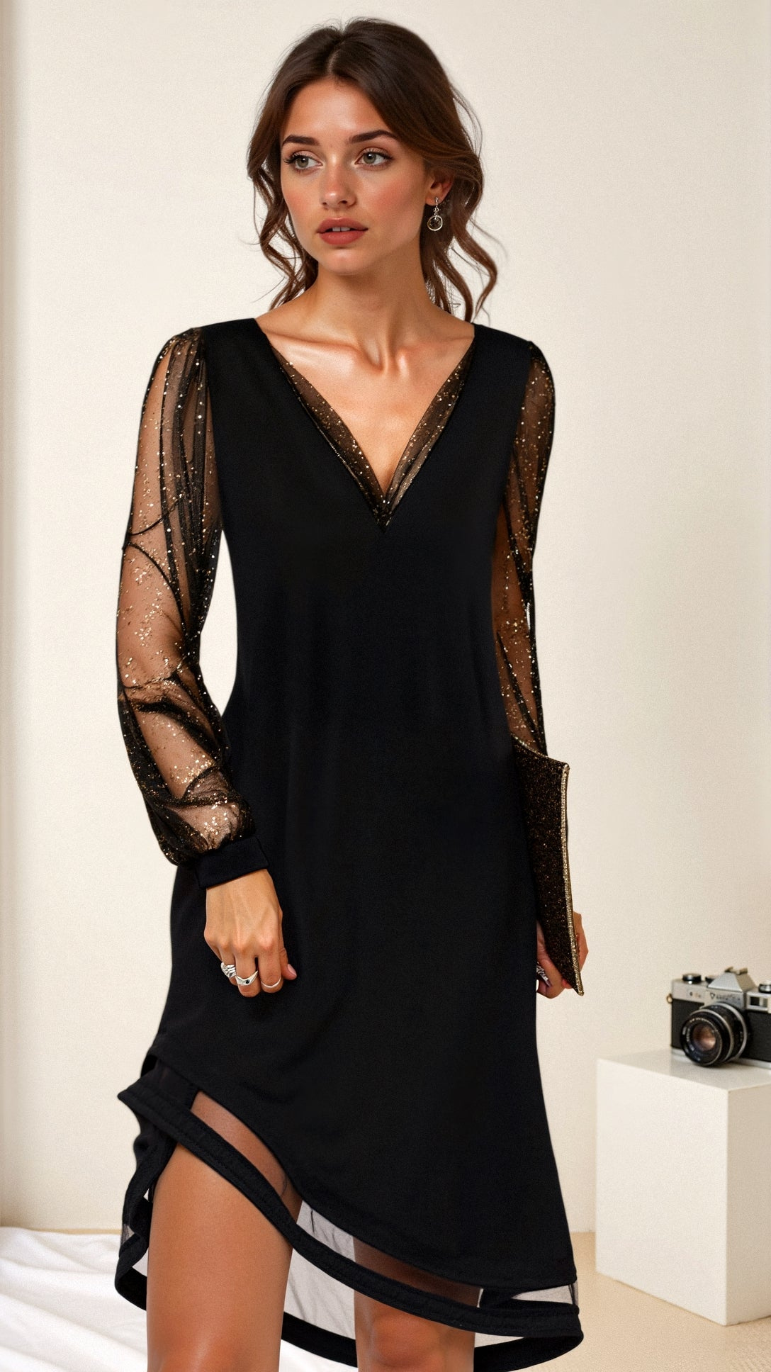 Damen Party Mini Kleid