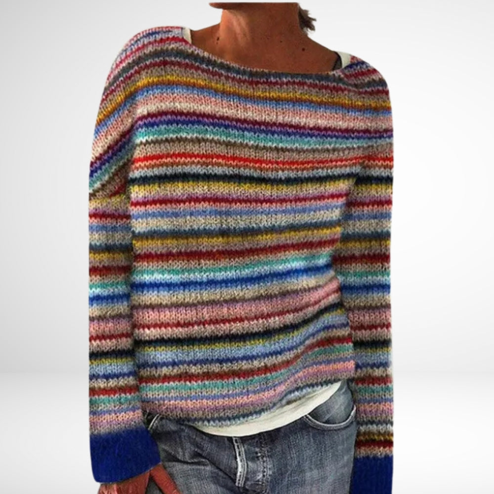 Pullover | Rundhalsausschnitt mit Strickmuster