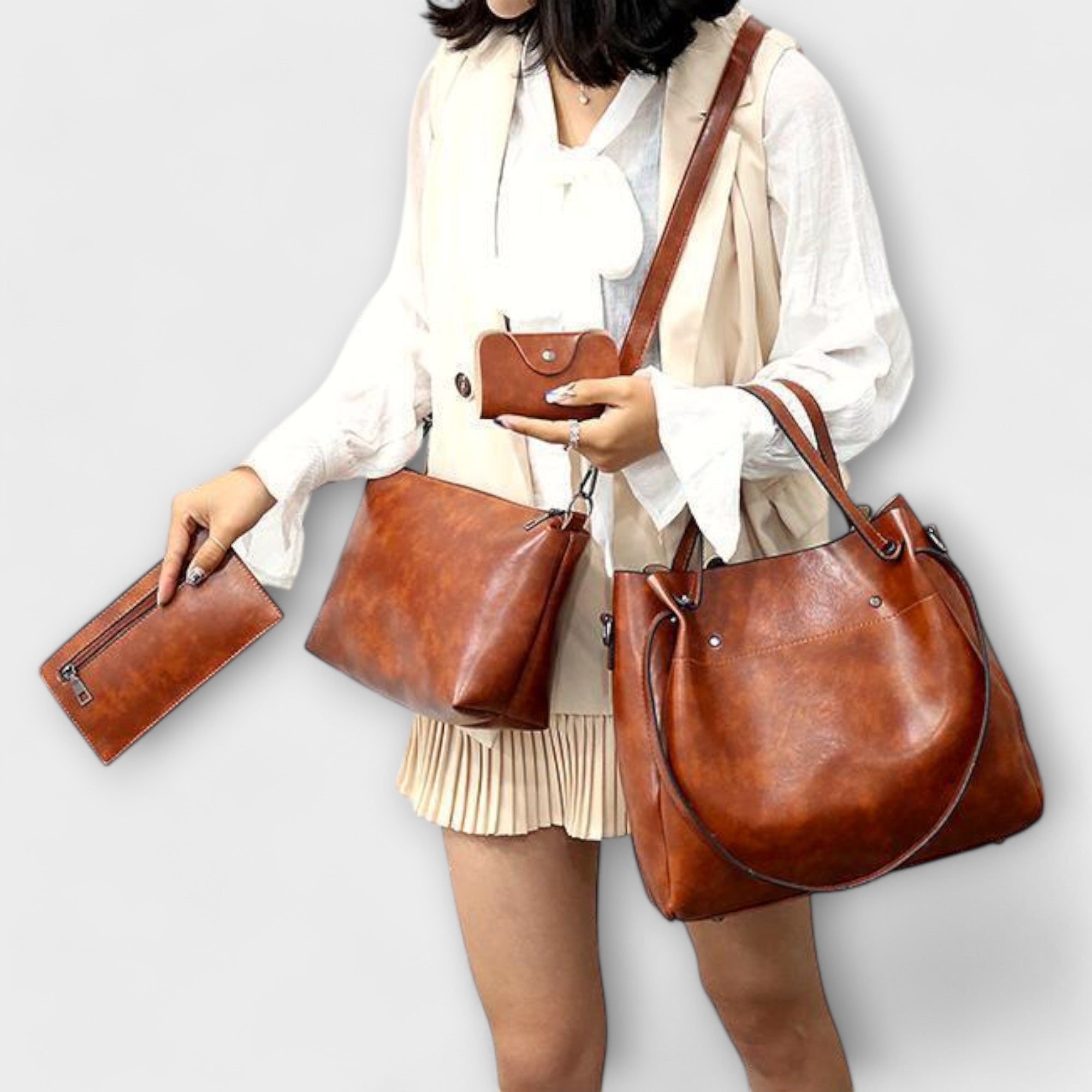 Taschen Set - Handtasche Umhängetasche Und Geldbörse