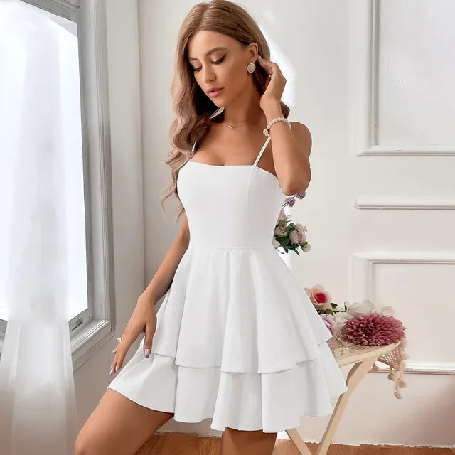 Damen Elegante Mini Kleid