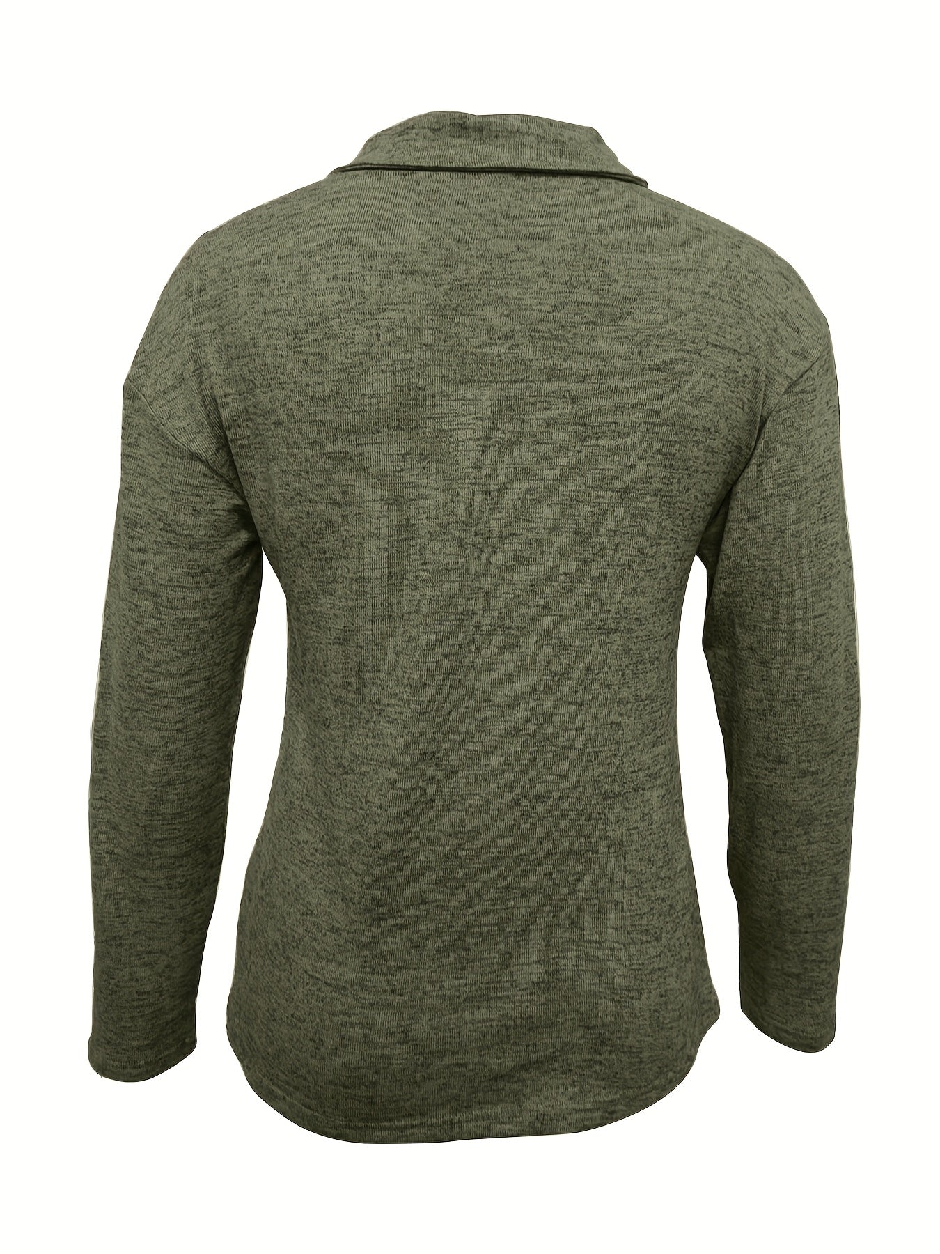 Langarmshirt Mit Reißverschluss - Moderner Stehkragen