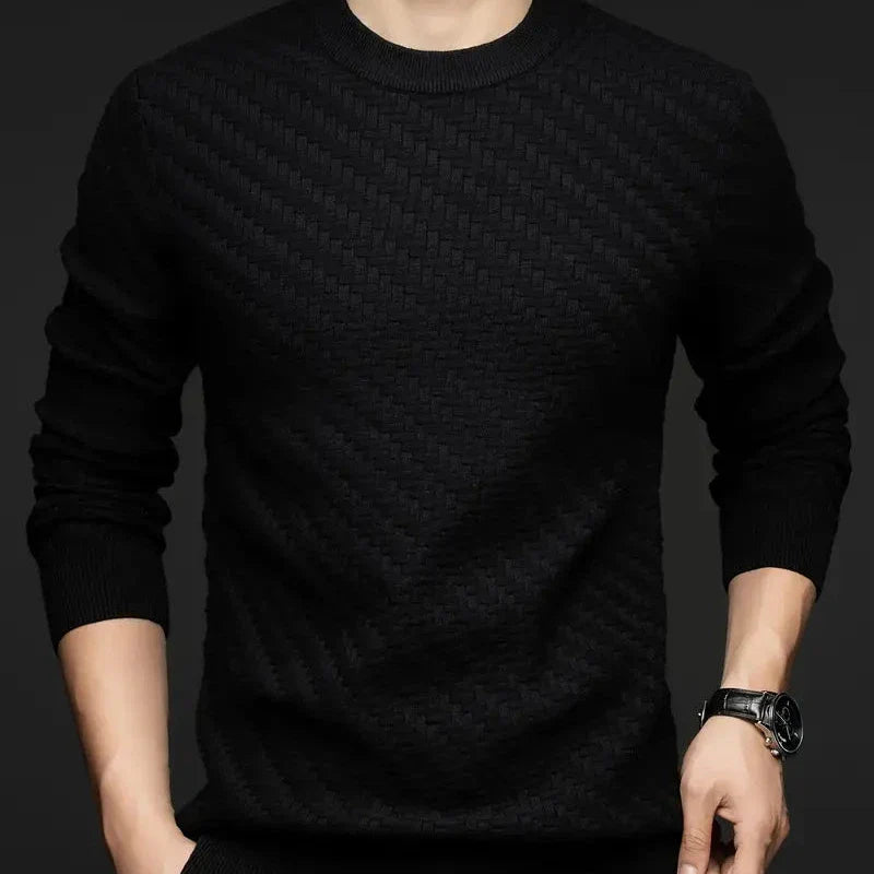 Pullover | Rundhals mit Strukturmuster