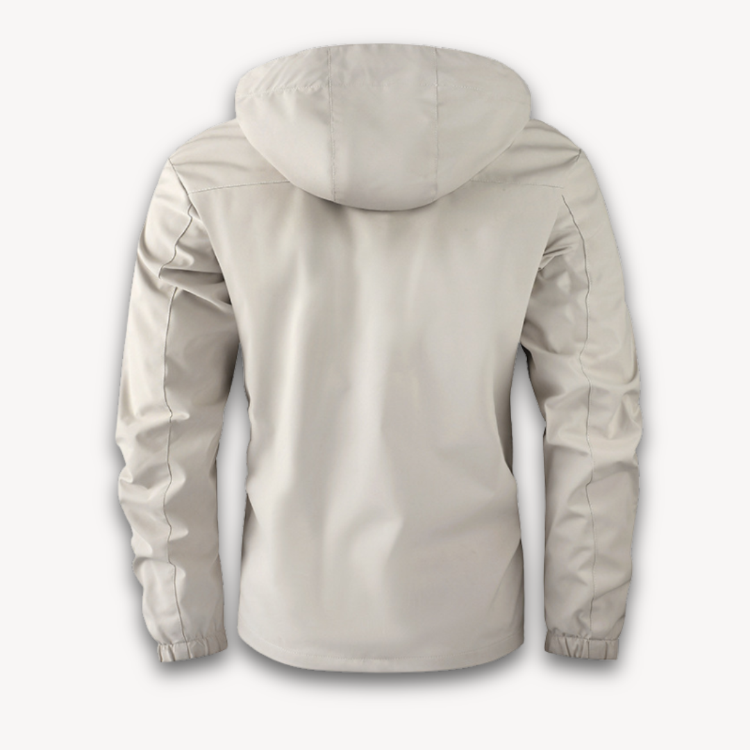 Übergangsjacke mit Kapuze - Mehrtaschen Stil mit Reißverschluss