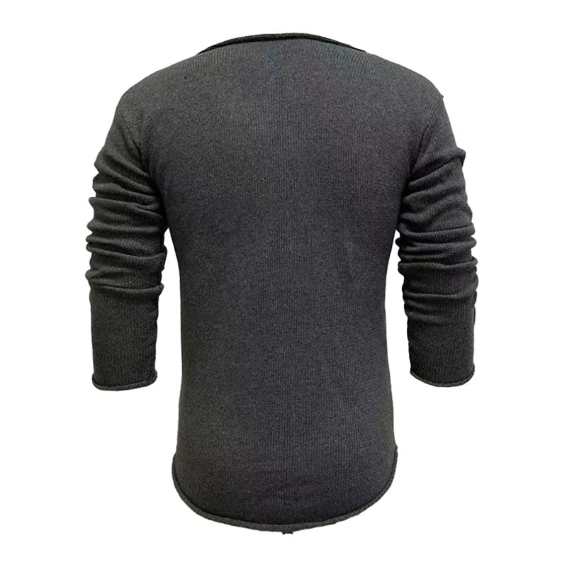 Strickpullover V Ausschnitt | Langarm Lockerer Schnitt