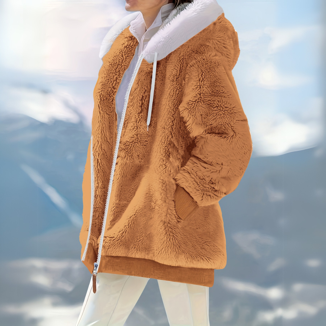 Winterjacke mit Kapuze | Lockerer Schnitt