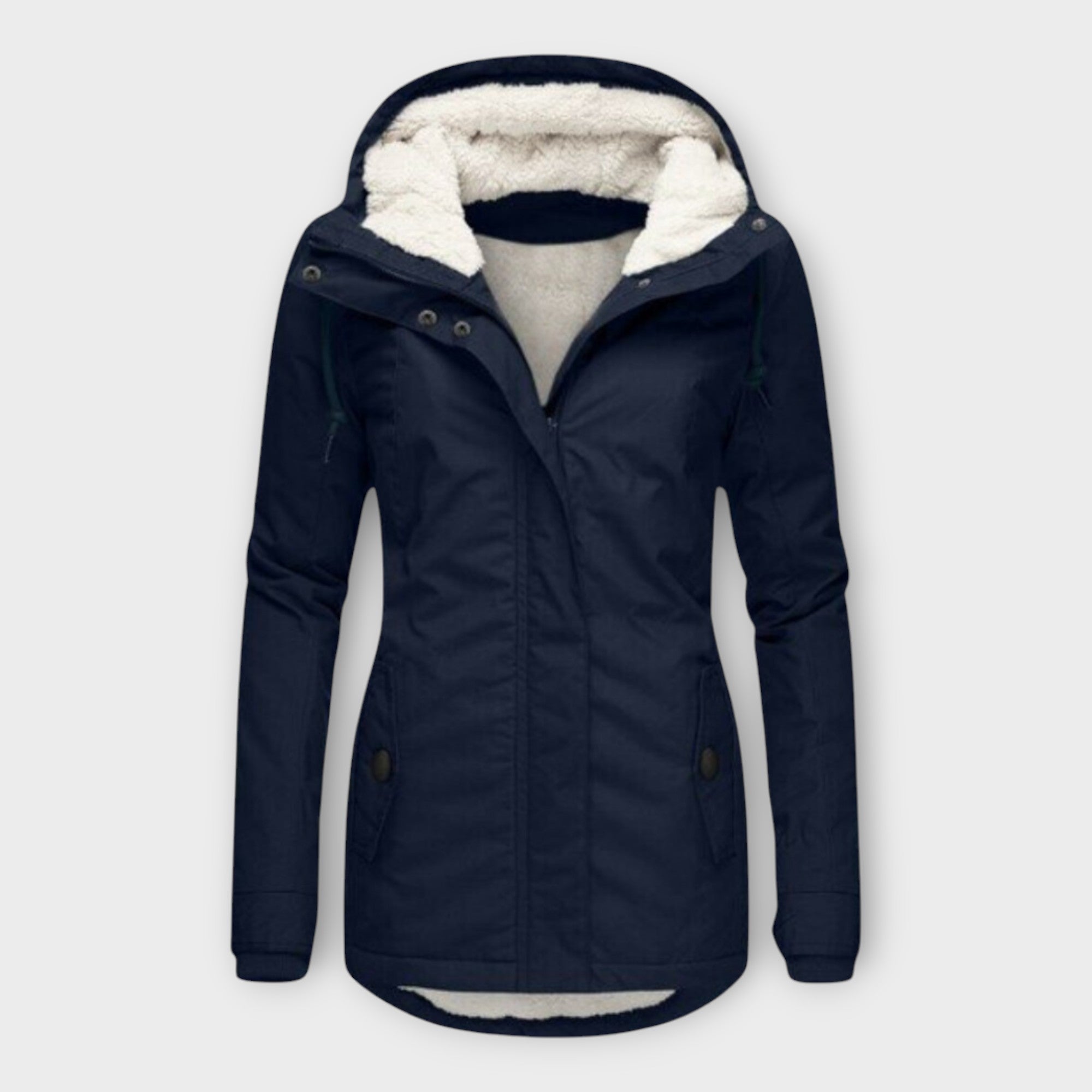 Winterjacke Mit Kapuze | Figurbetonter Schnitt