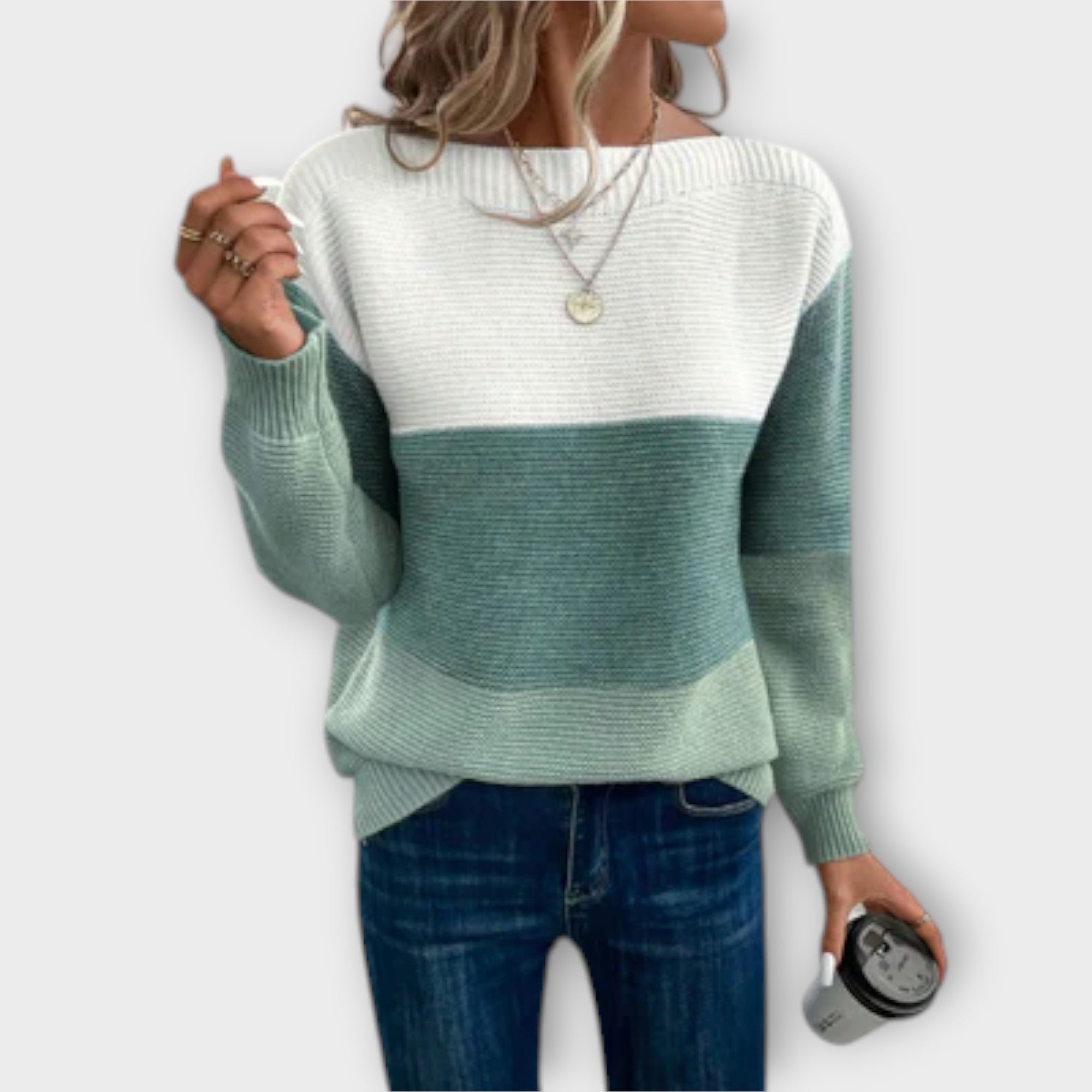 Strickpullover | Rundhals Lockerer Schnitt