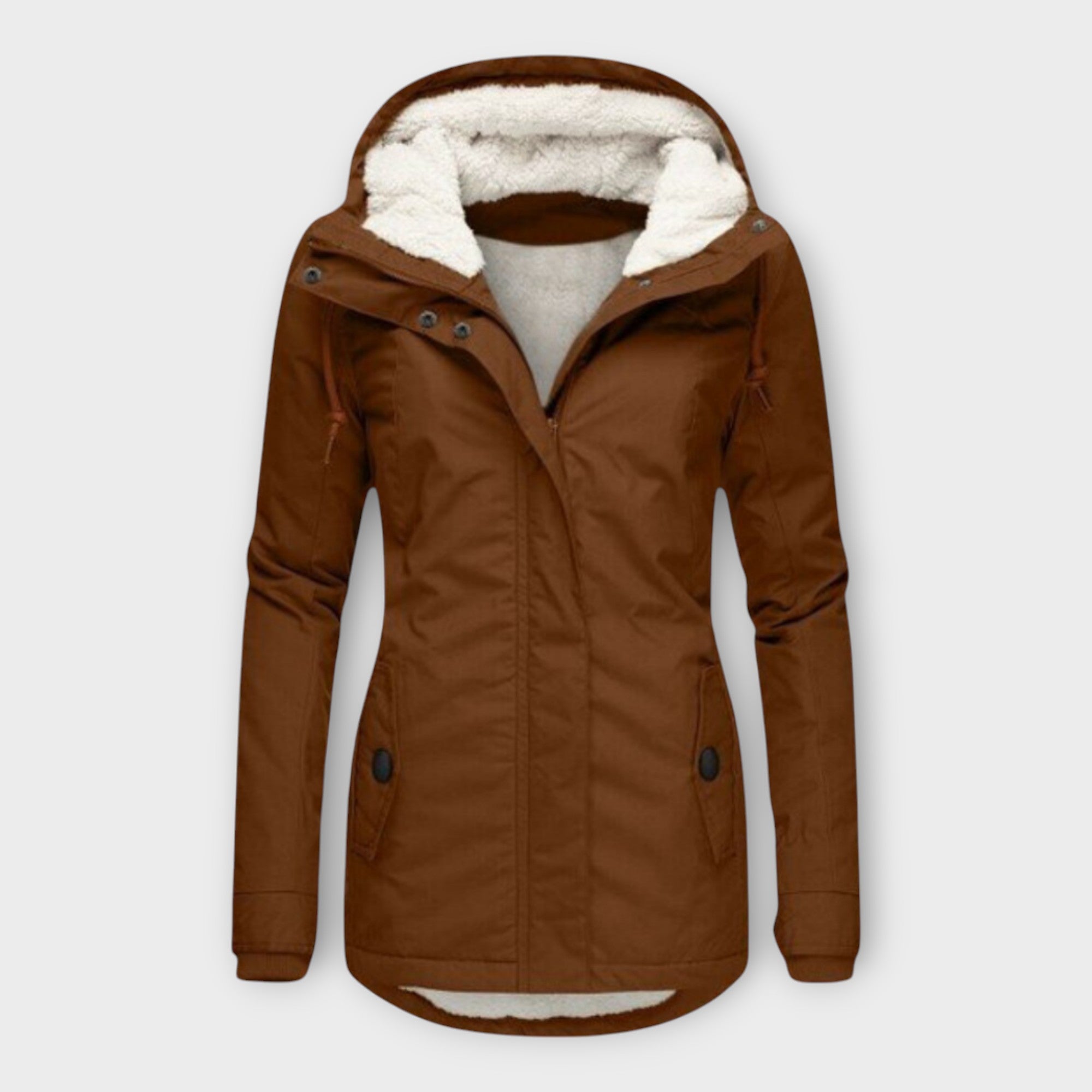 Winterjacke Mit Kapuze | Figurbetonter Schnitt