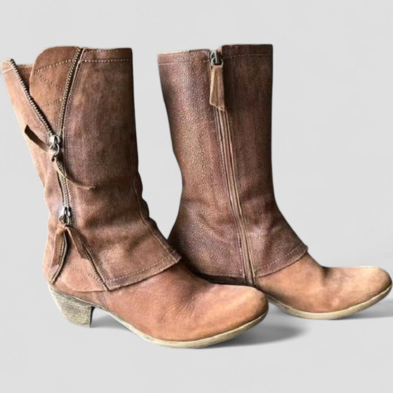 Cowboy Stiefel | Mittelhoch mit Seitlichem Reißverschluss