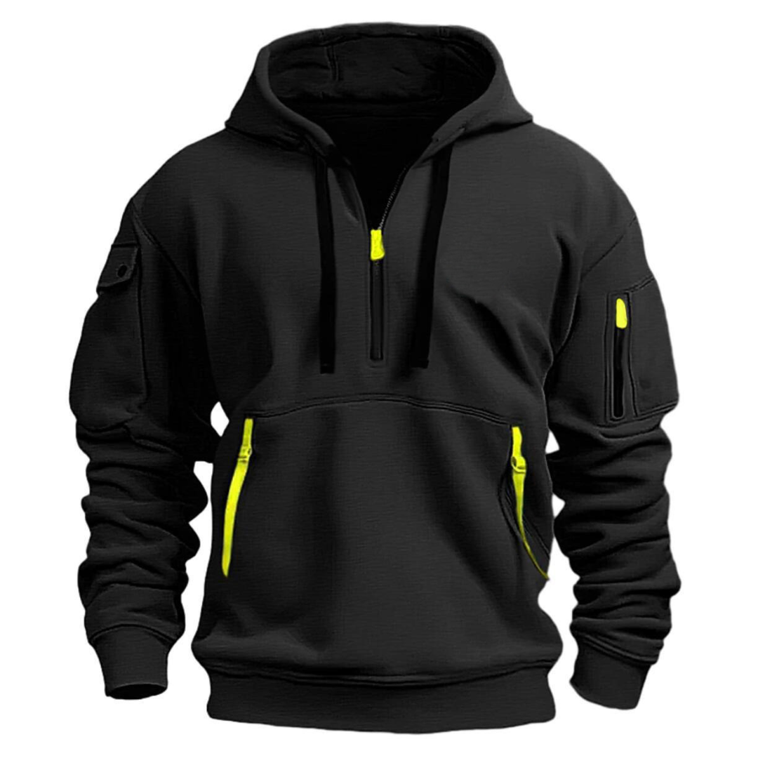 Hoodie - Reißverschlussdetails und Mehrfachtaschen
