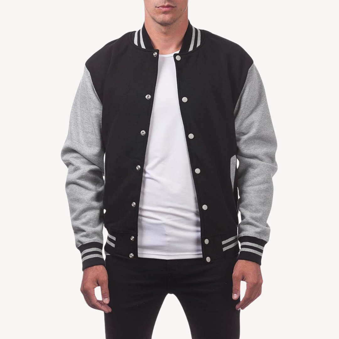 Bomberjacke mit Druckknöpfen - Klassischer Freizeitstil