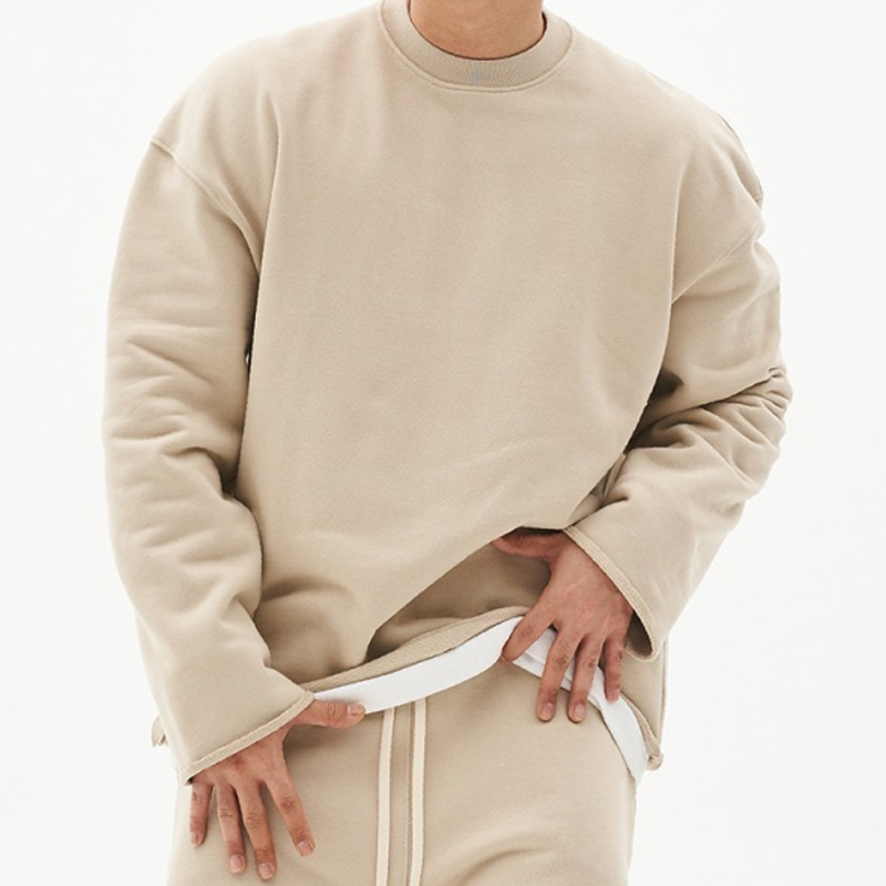 Sweatshirt Mit Rundhalsausschnitt | Lockerer Oversize Schnitt