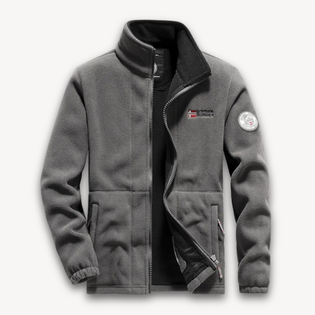 Fleecejacke mit Reißverschluss - Klassischer Outdoorstil