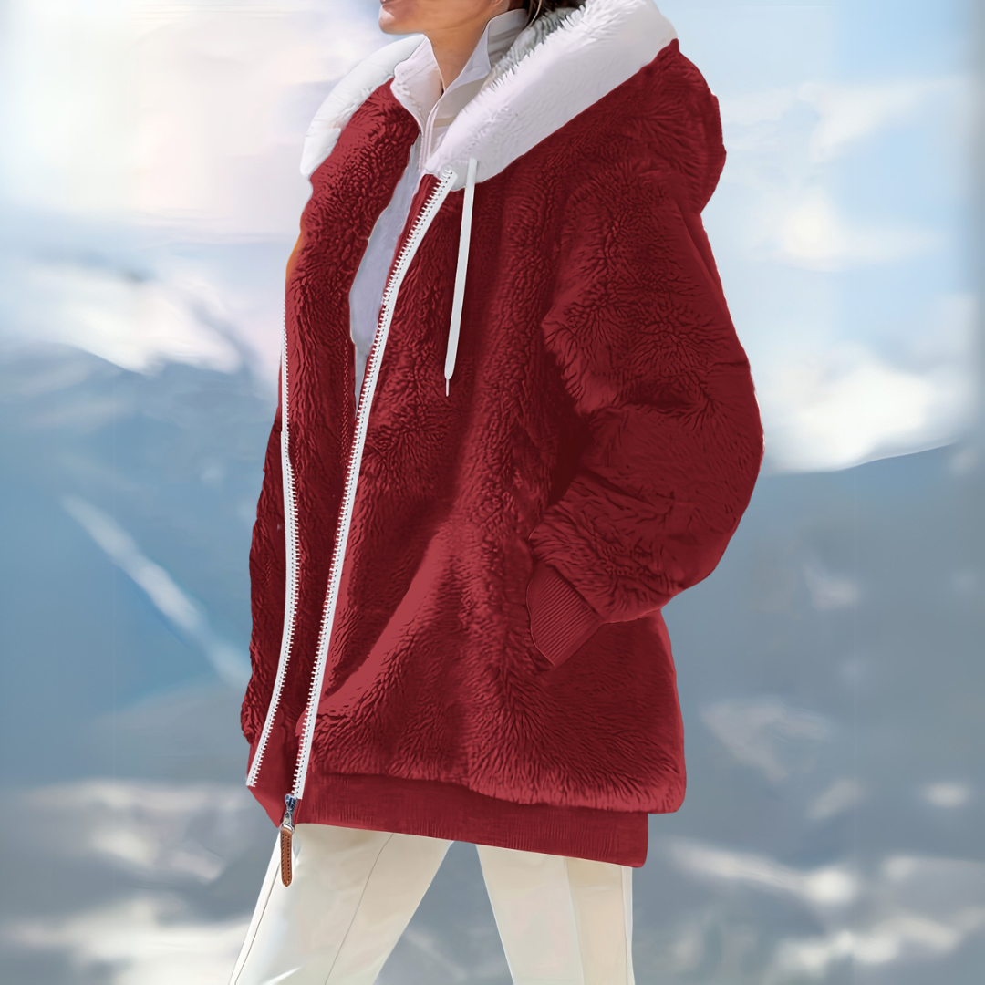 Winterjacke mit Kapuze | Lockerer Schnitt