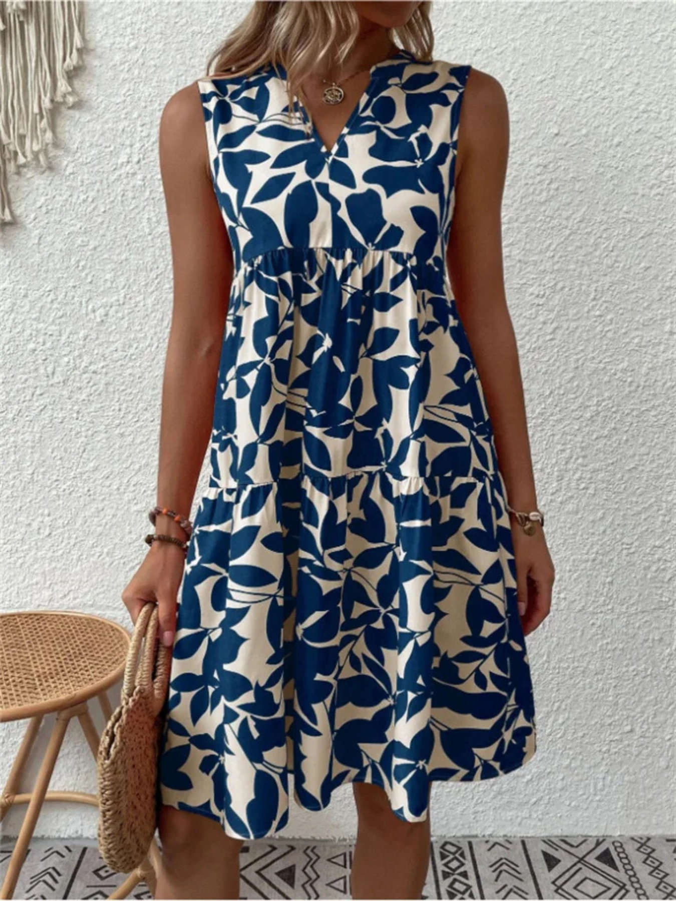 Damen Sommer Festliche Midi Kleid