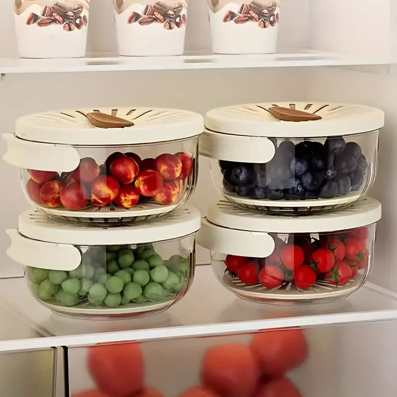 2in1 Abtropfschale Siebschüssel | Obst Und Gemüse Waschen Abtropfen Und Aufbewahren