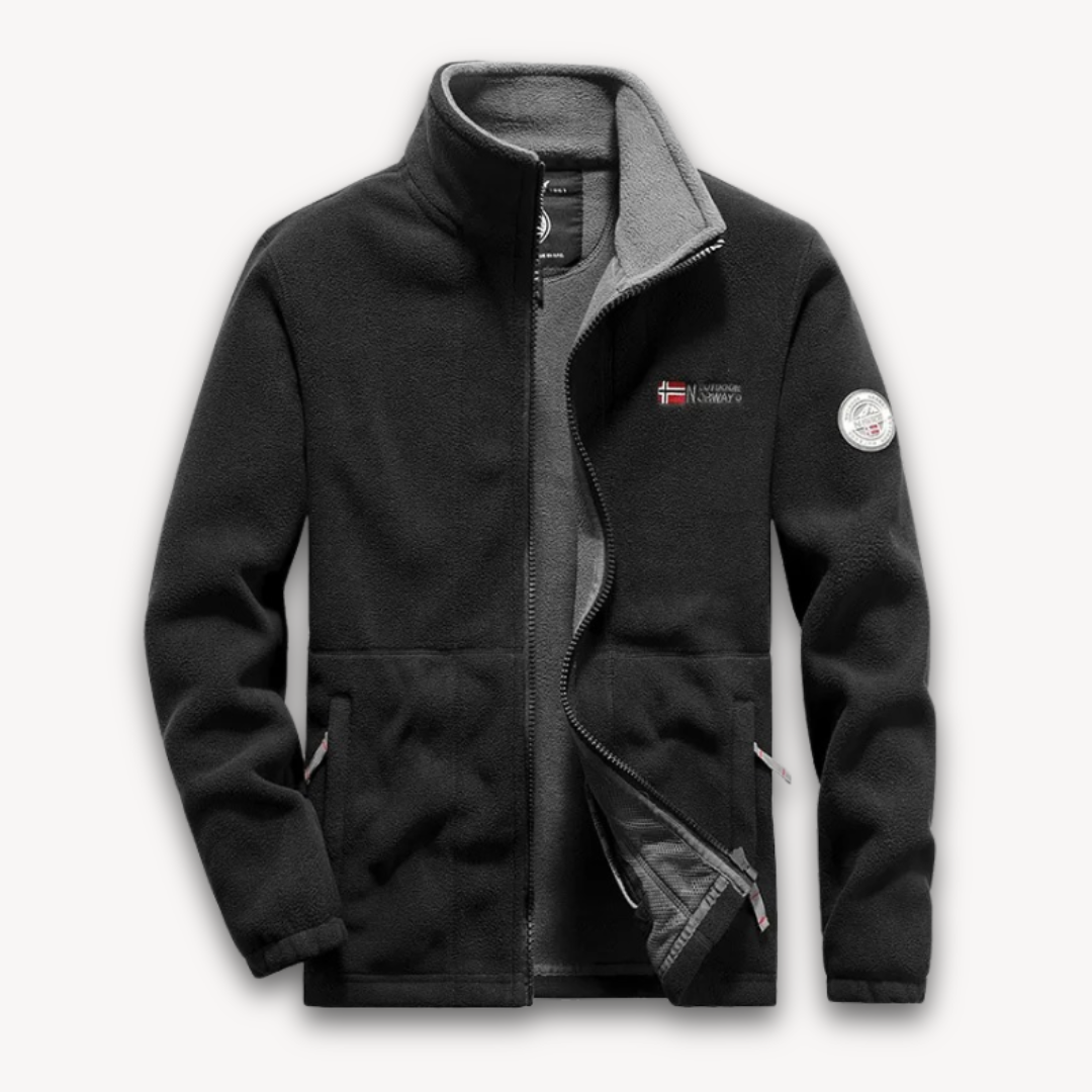 Fleecejacke mit Reißverschluss - Klassischer Outdoorstil