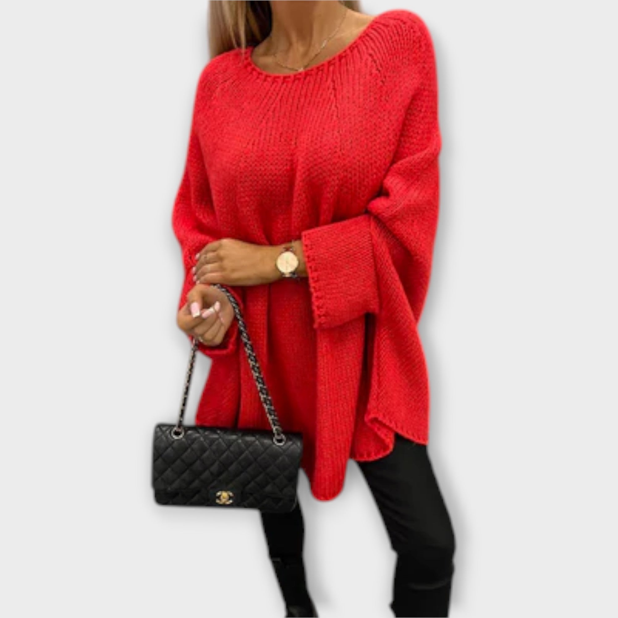 Strickpullover | Rundhals Weite Passform