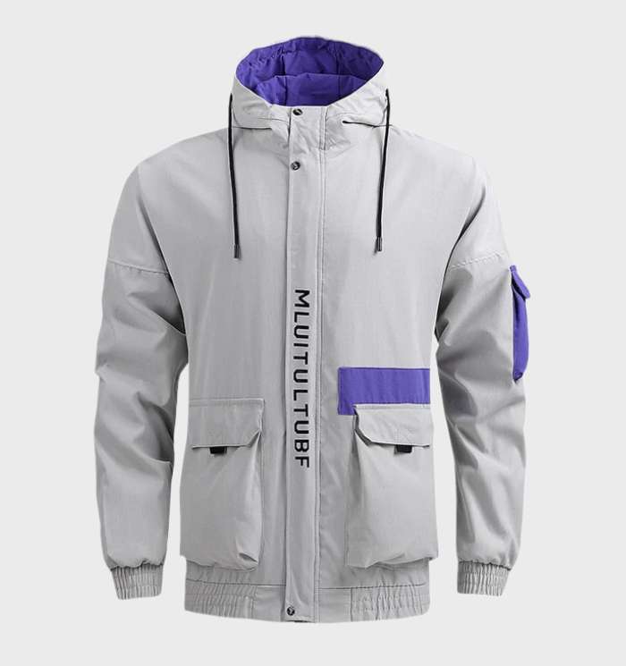 Outdoor Jacke Herren - Mit Kapuze und Taschen