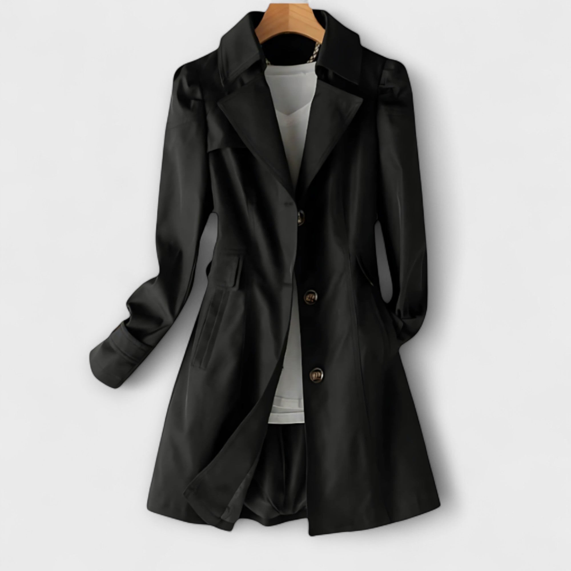 Trenchcoat | Klassischer Schnitt Mit Knopfverschluss