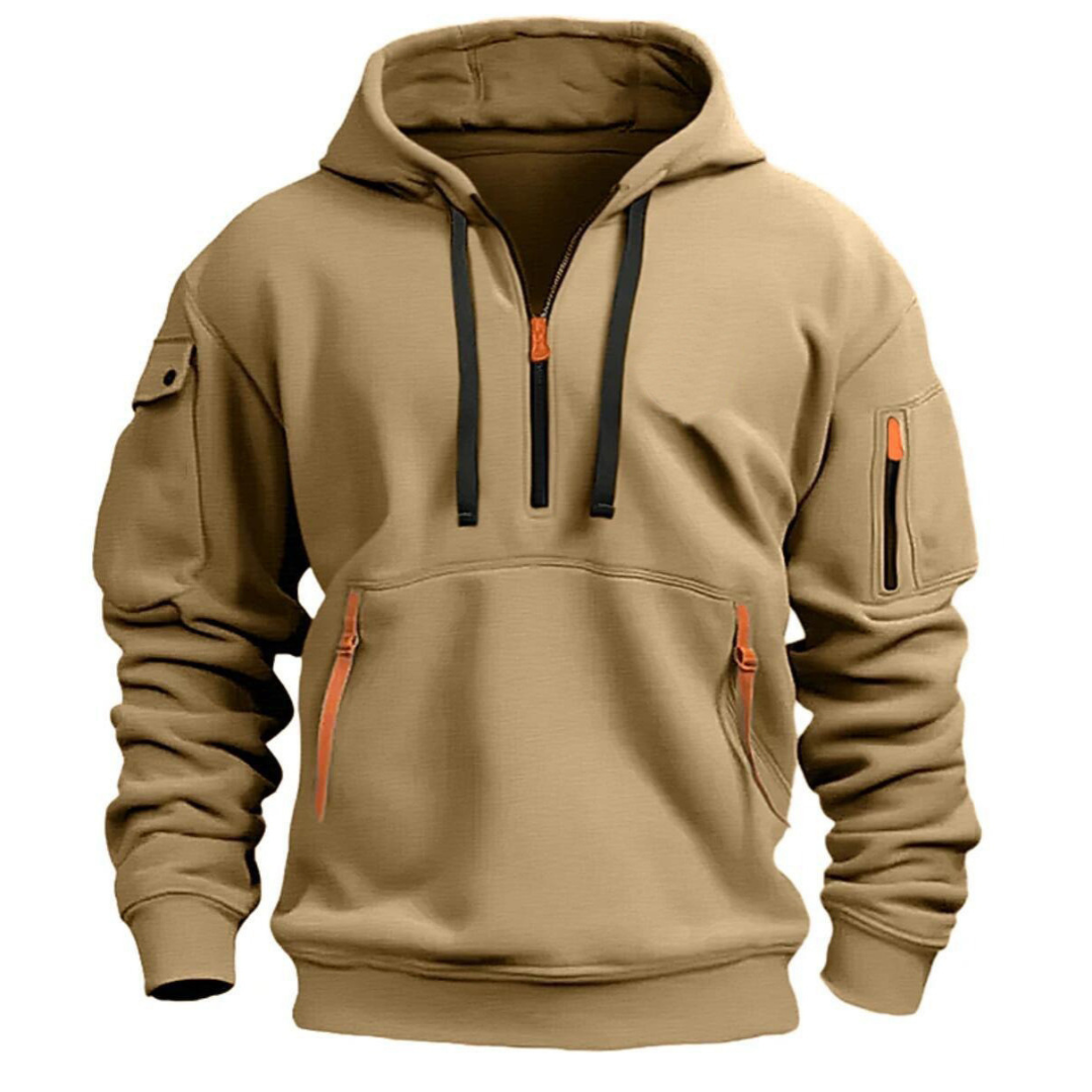 Hoodie - Reißverschlussdetails und Mehrfachtaschen